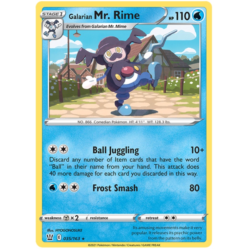 Galarian Mr. Rime (035/163) [Sword & Shield: Battle Styles]