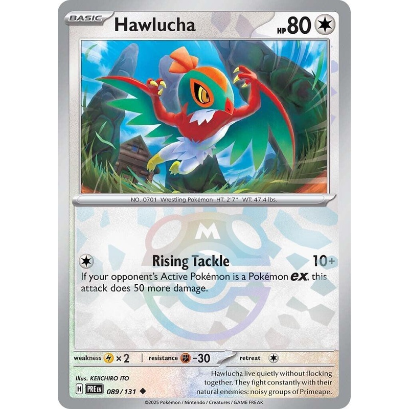 Hawlucha (089/131) (Master Ball Pattern) [Scarlet & Violet: Prismatic Evolutions]