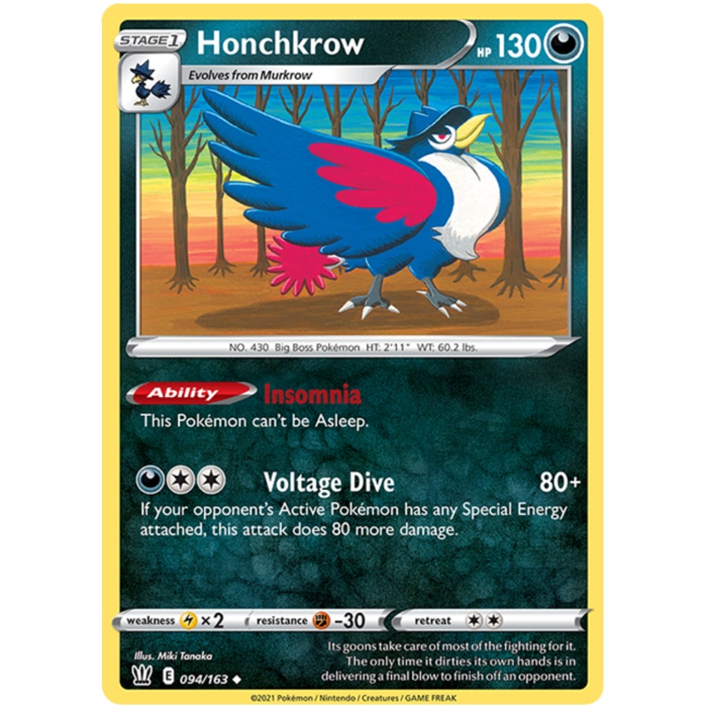 Honchkrow (094/163) [Sword & Shield: Battle Styles]