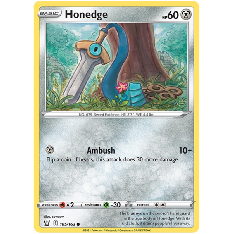 Honedge (105/163) [Sword & Shield: Battle Styles]