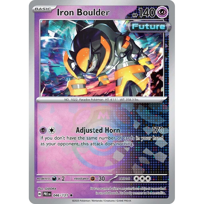 Iron Boulder (046/131) (Master Ball Pattern) [Scarlet & Violet: Prismatic Evolutions]