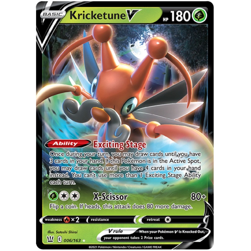 Kricketune V (006/163) [Sword & Shield: Battle Styles]