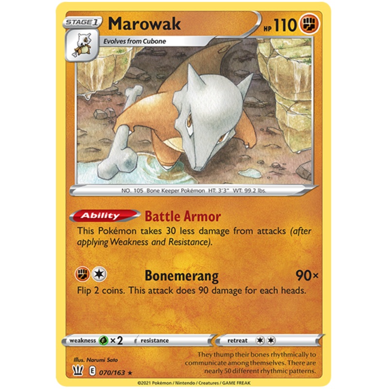 Marowak (070/163) [Sword & Shield: Battle Styles]