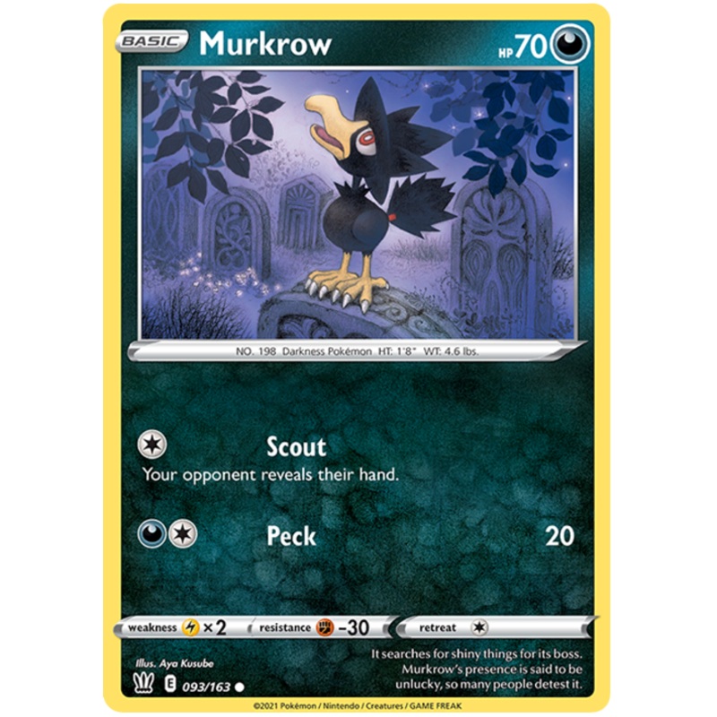 Murkrow (093/163) [Sword & Shield: Battle Styles]