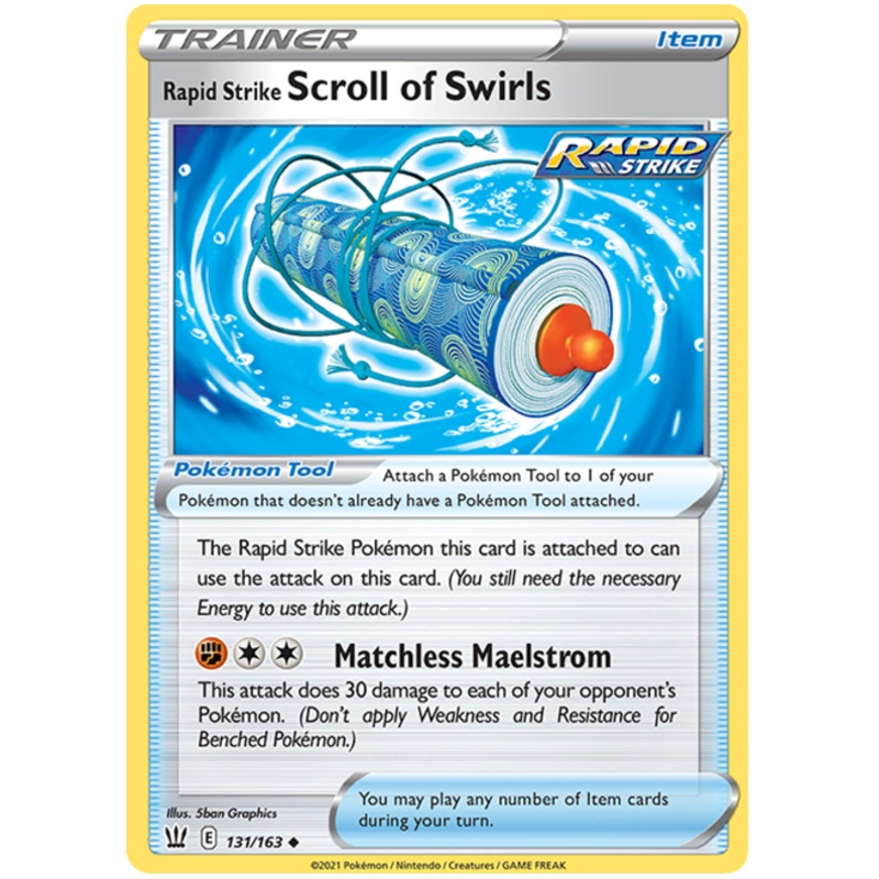 Rapid Strike Scroll of Swirls (131/163) [Sword & Shield: Battle Styles]