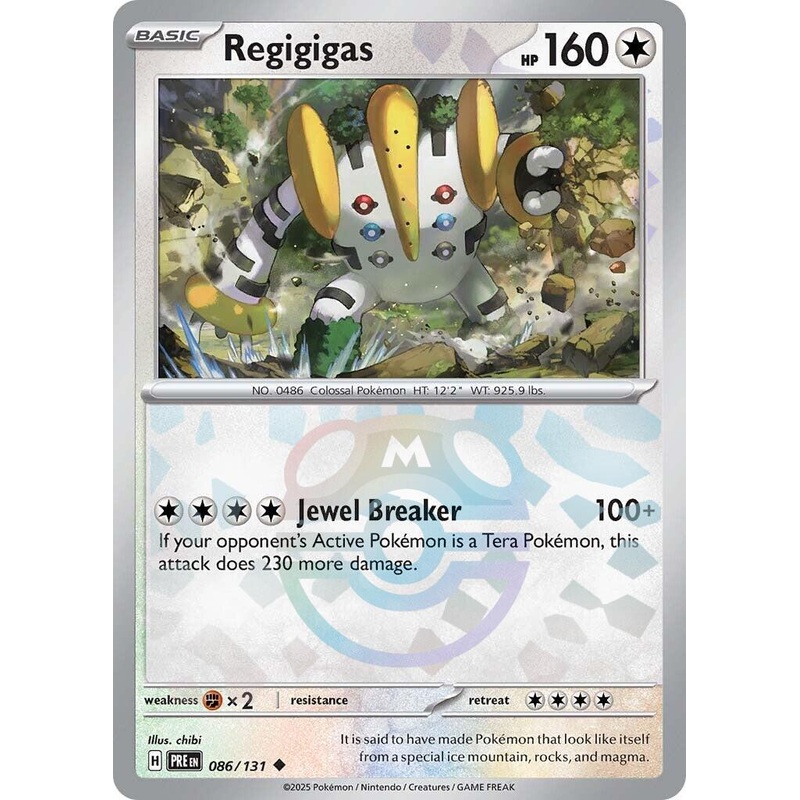 Regigigas (086/131) (Master Ball Pattern) [Scarlet & Violet: Prismatic Evolutions]