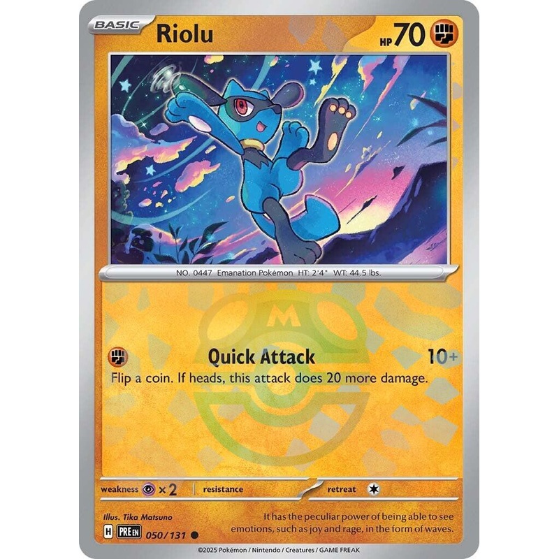 Riolu (050/131) (Master Ball Pattern) [Scarlet & Violet: Prismatic Evolutions]