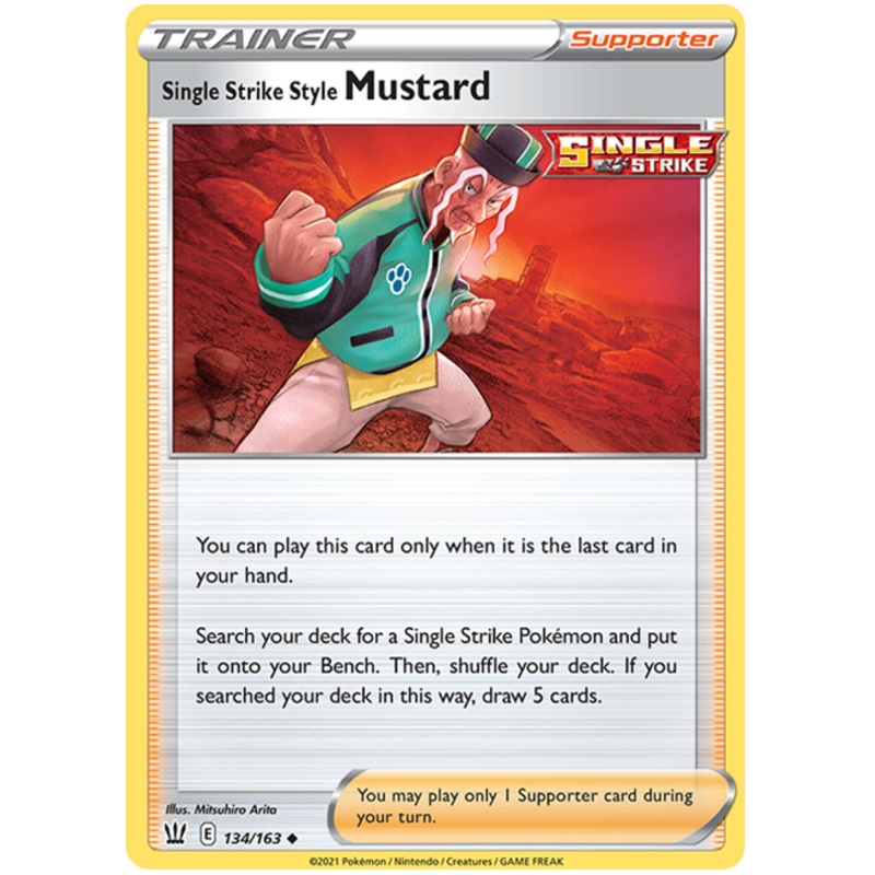 Single Strike Style Mustard (134/163) [Sword & Shield: Battle Styles]
