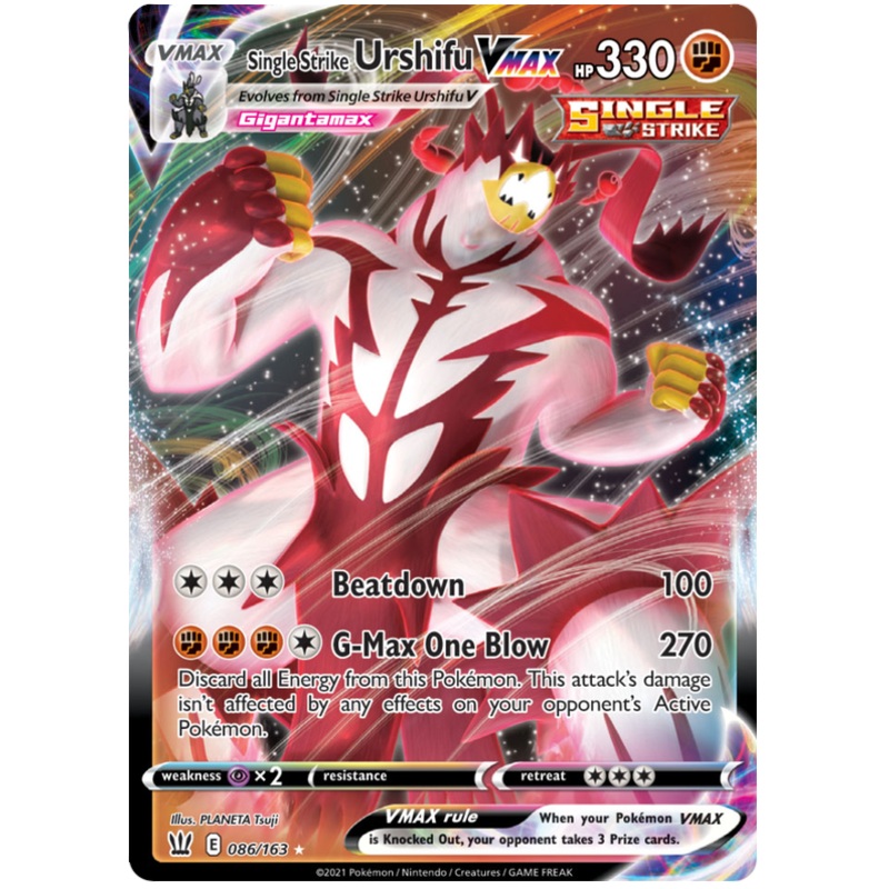 Single Strike Urshifu VMAX (086/163) [Sword & Shield: Battle Styles]