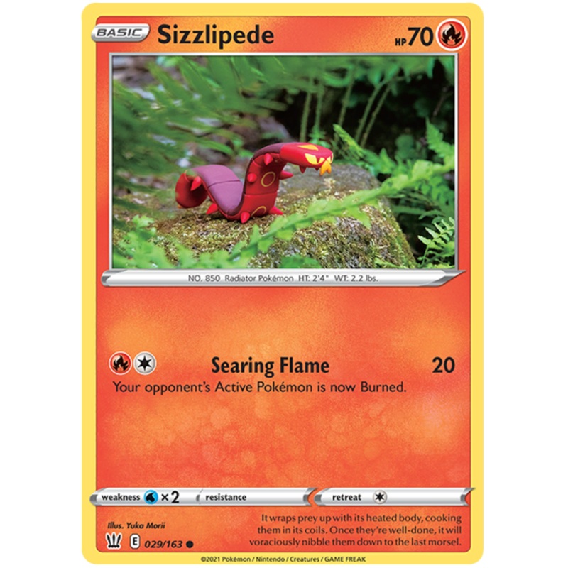 Sizzlipede (029/163) [Sword & Shield: Battle Styles]