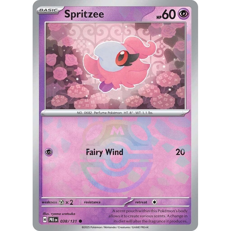 Spritzee (038/131) (Master Ball Pattern) [Scarlet & Violet: Prismatic Evolutions]