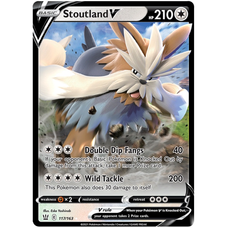 Stoutland V (117/163) [Sword & Shield: Battle Styles]