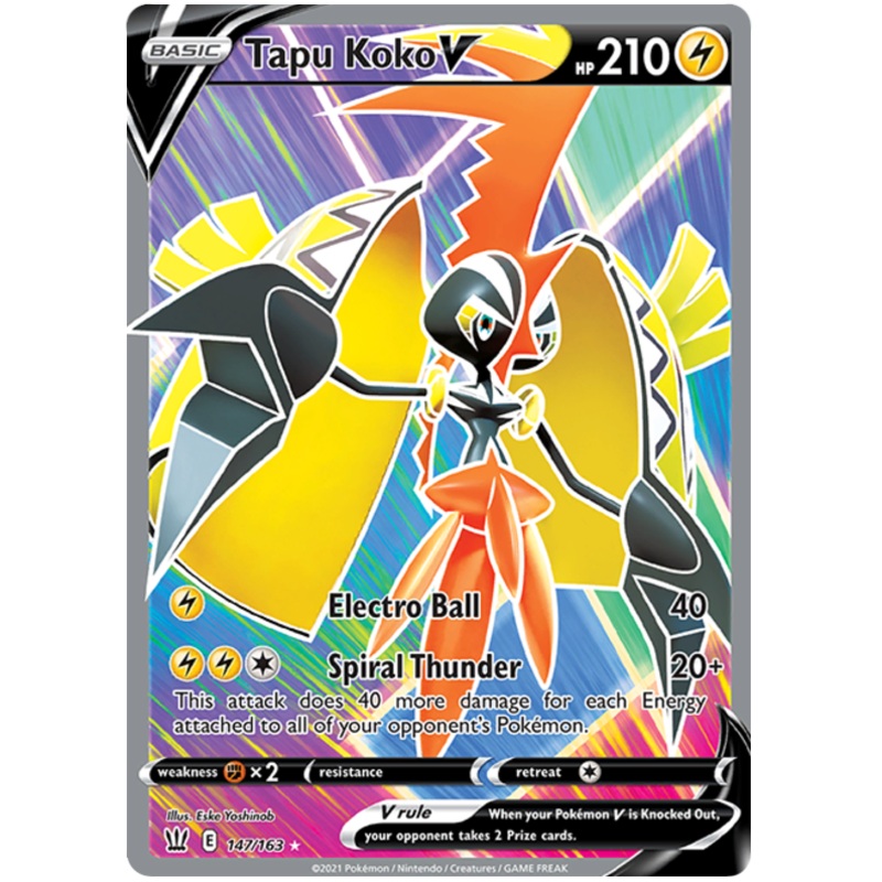 Tapu Koko V (147/163) [Sword & Shield: Battle Styles]