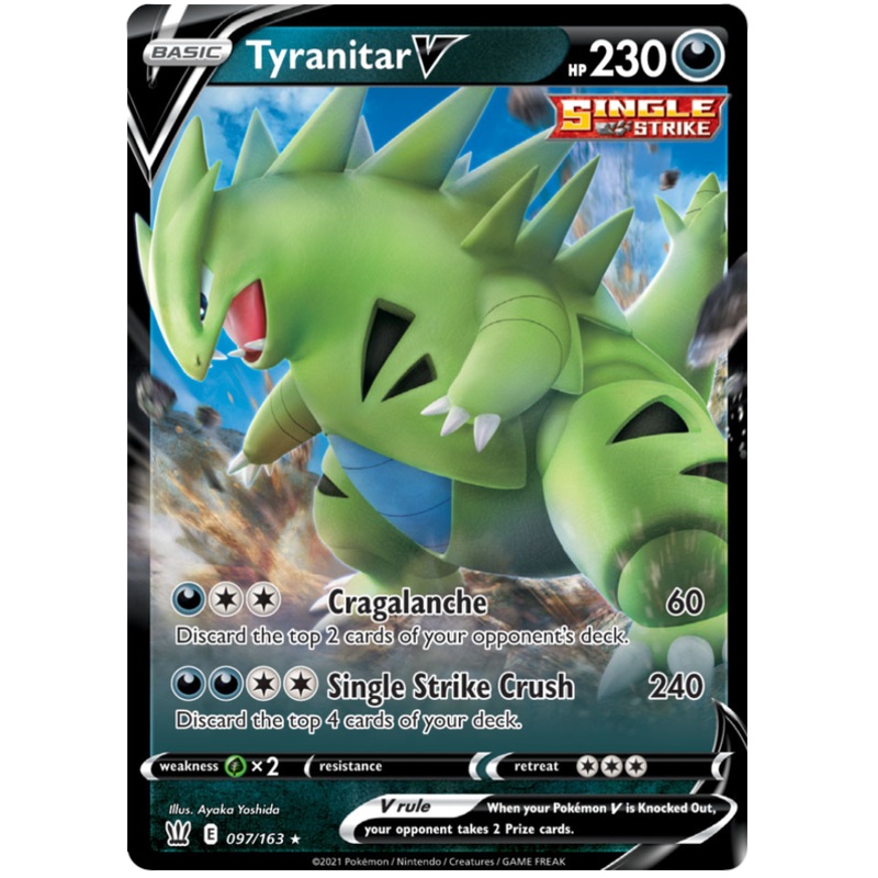 Tyranitar V (097/163) [Sword & Shield: Battle Styles]