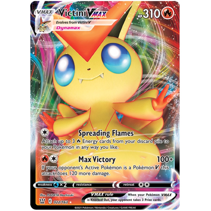Victini VMAX (022/163) [Sword & Shield: Battle Styles]