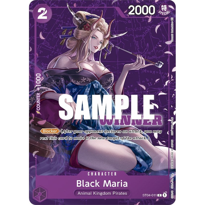 Black Maria (Tournament Pack Vol. 2) [Winner] [One Piece Promotion Cards]