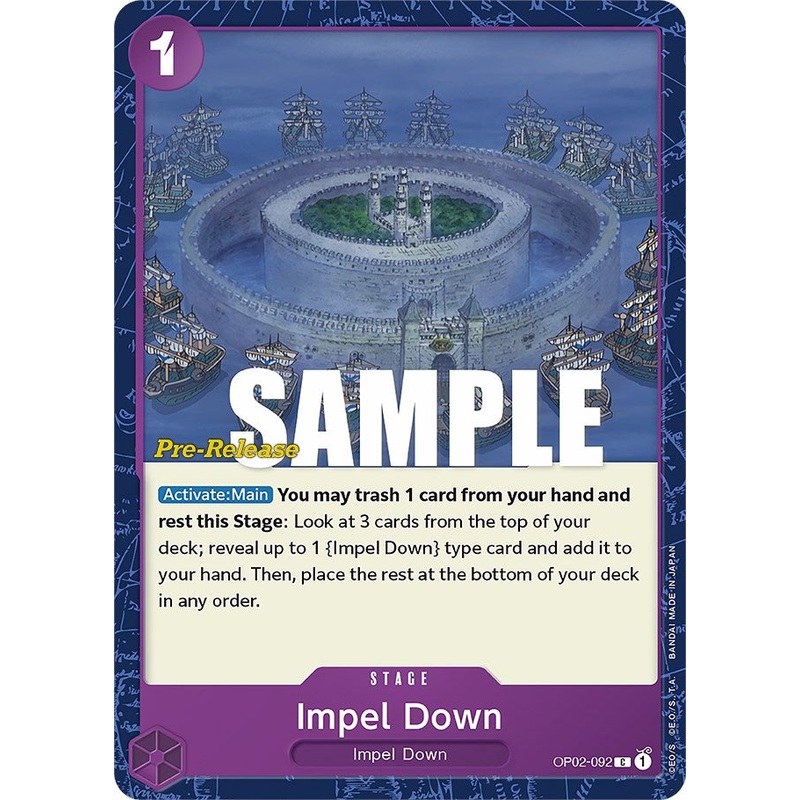 Impel Down [Paramount War Pre-Release Cards]