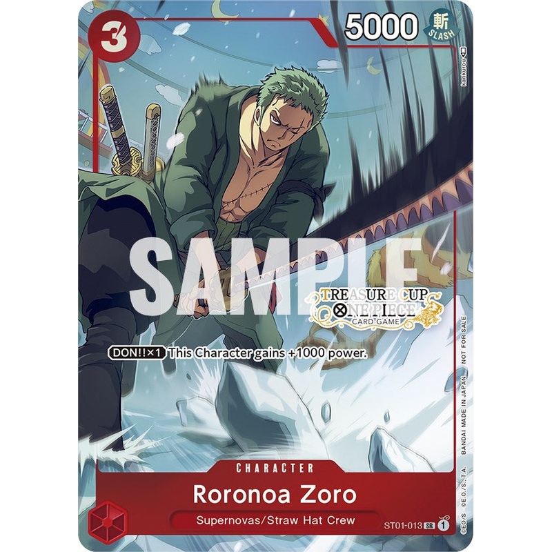 Roronoa Zoro (Treasure Cup) [One Piece Promotion Cards]