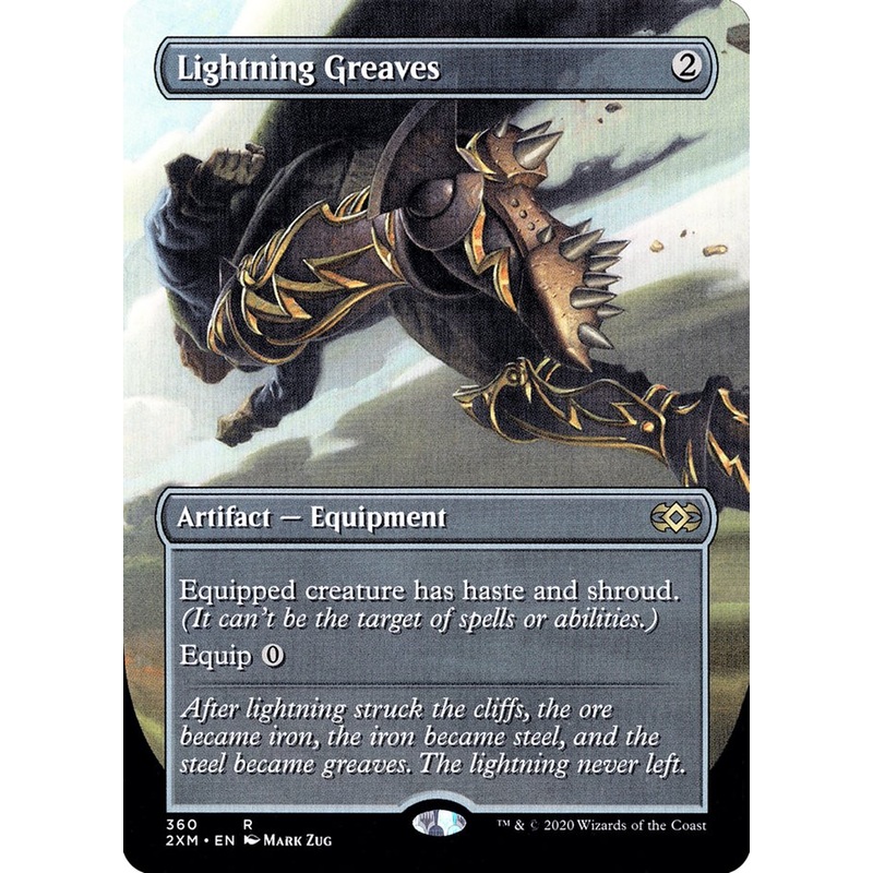 Lightning Greaves (Toppers) [Double Masters]