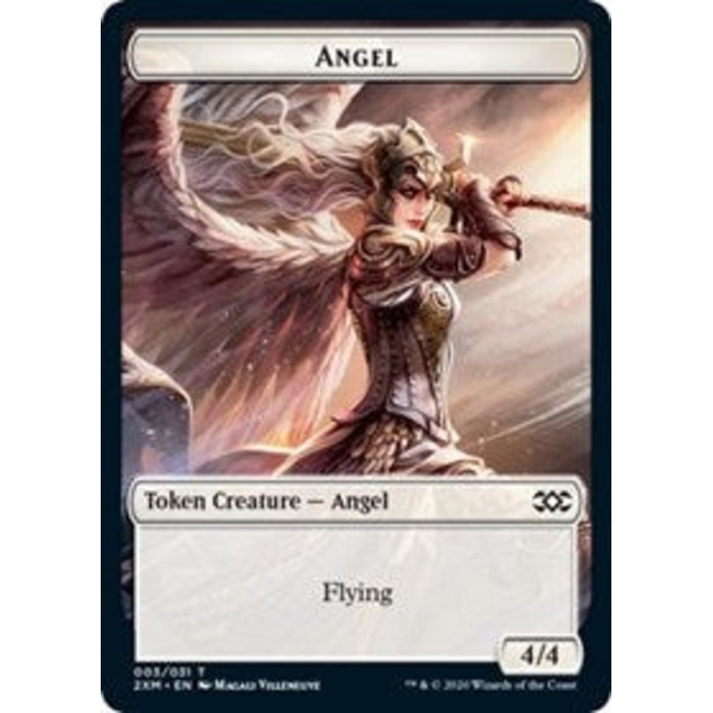 Angel // Saproling Double-Sided Token [Double Masters Tokens]