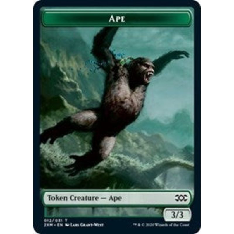 Ape // Elemental Double-Sided Token [Double Masters Tokens]