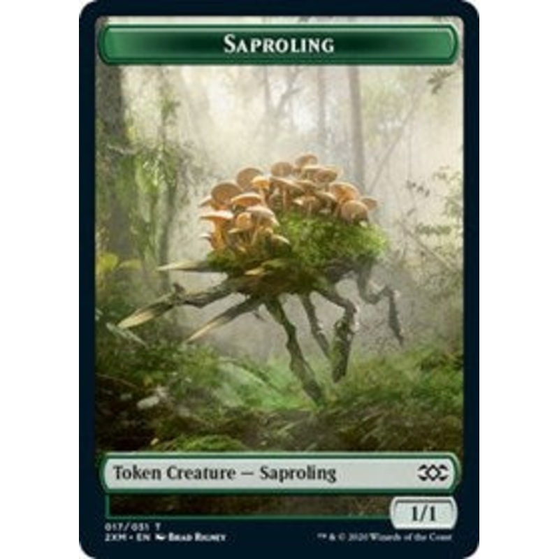 Saproling // Servo Double-Sided Token [Double Masters Tokens]