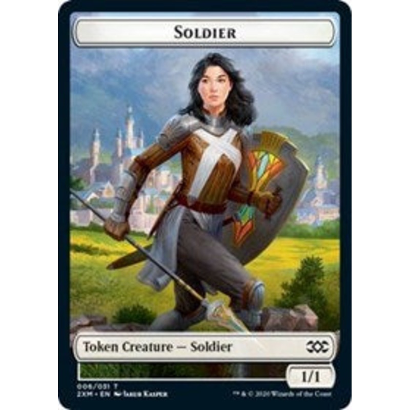 Soldier // Squirrel Double-Sided Token [Double Masters Tokens]