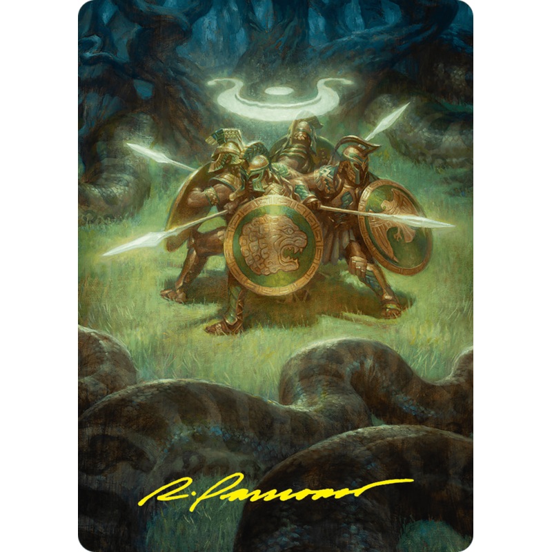 Anthem of Champions Art Card (47/54) (Gold-Stamped Signature) [Foundations Art Series]