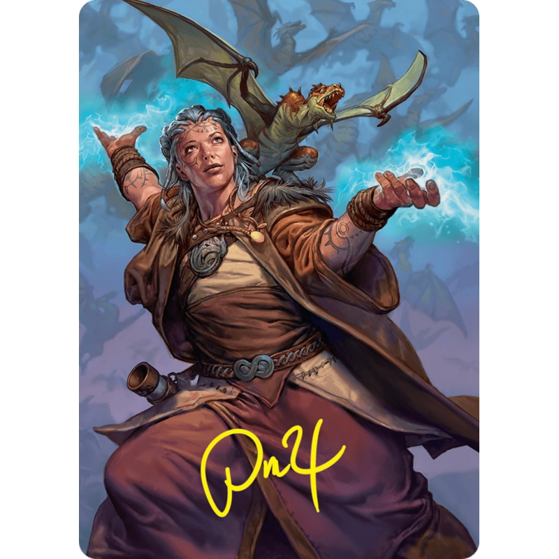 Drake Hatcher 2 Art Card (29/54) (Gold-Stamped Signature) [Foundations Art Series]