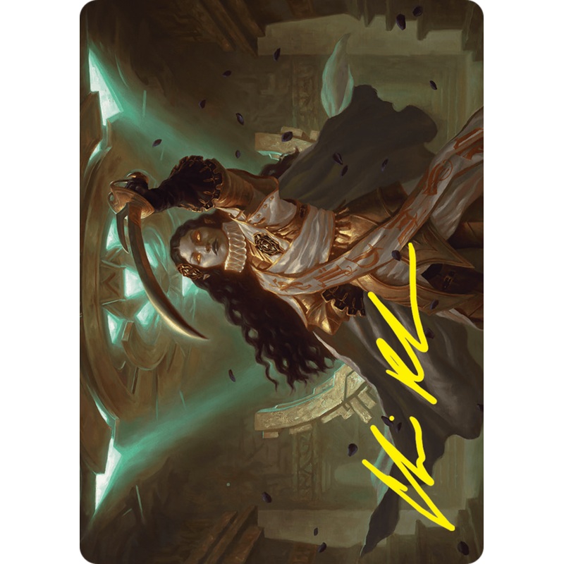 Elenda, Saint of Dusk Art Card (15/54) (Gold-Stamped Signature) [Foundations Art Series]
