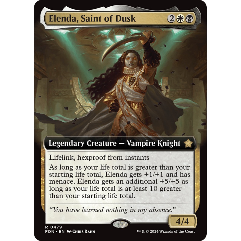 Elenda, Saint of Dusk (Extended Art) [Foundations]
