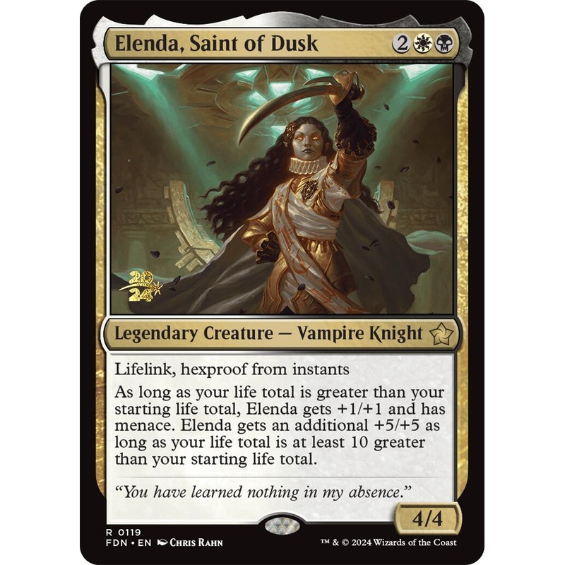 Elenda, Saint of Dusk [Foundations Prerelease Promos]