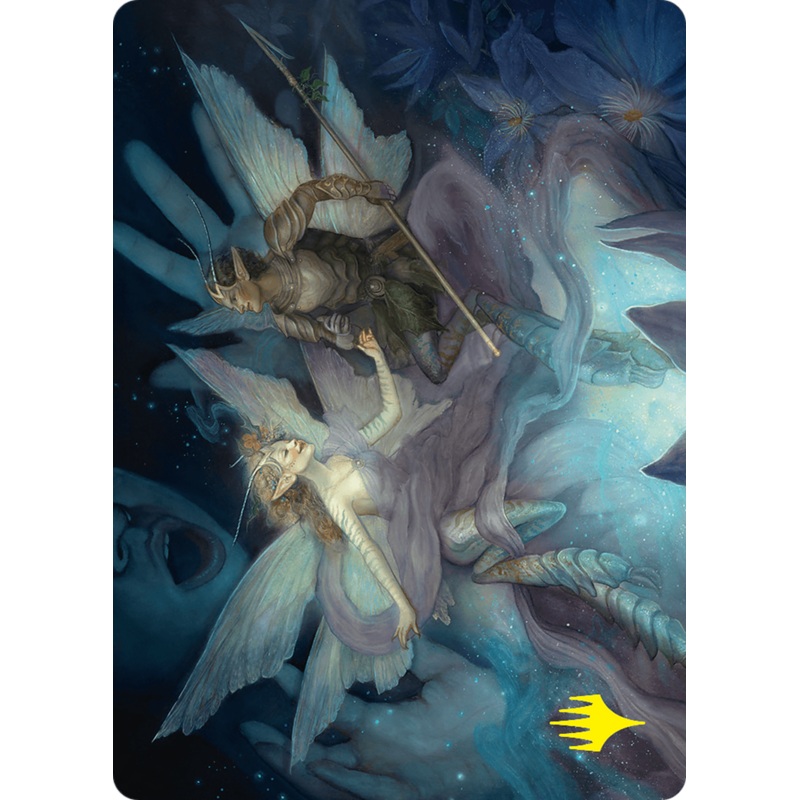 Faebloom Trick Art Card (6/54) (Gold-Stamped Signature) [Foundations Art Series]