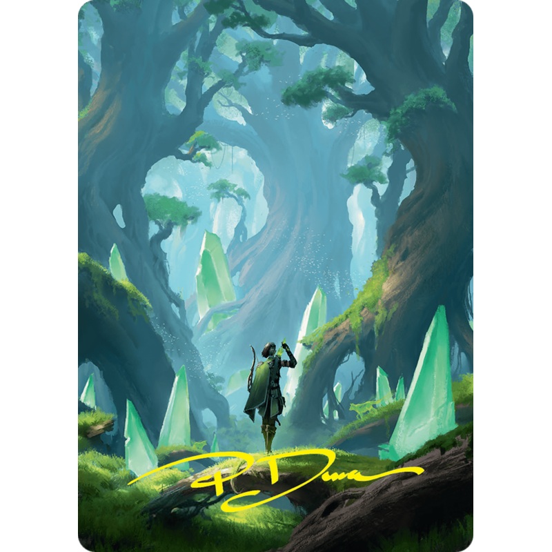Forest Art Card (25/54) (Gold-Stamped Signature) [Foundations Art Series]