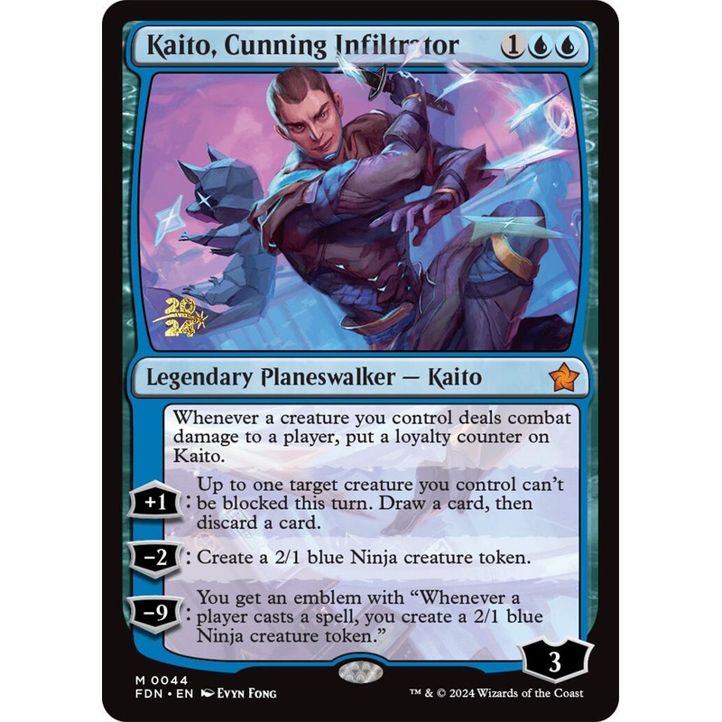 Kaito, Cunning Infiltrator [Foundations Prerelease Promos]