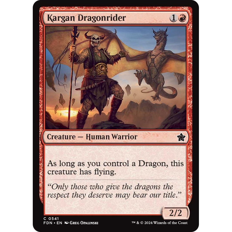 Kargan Dragonrider [Foundations]