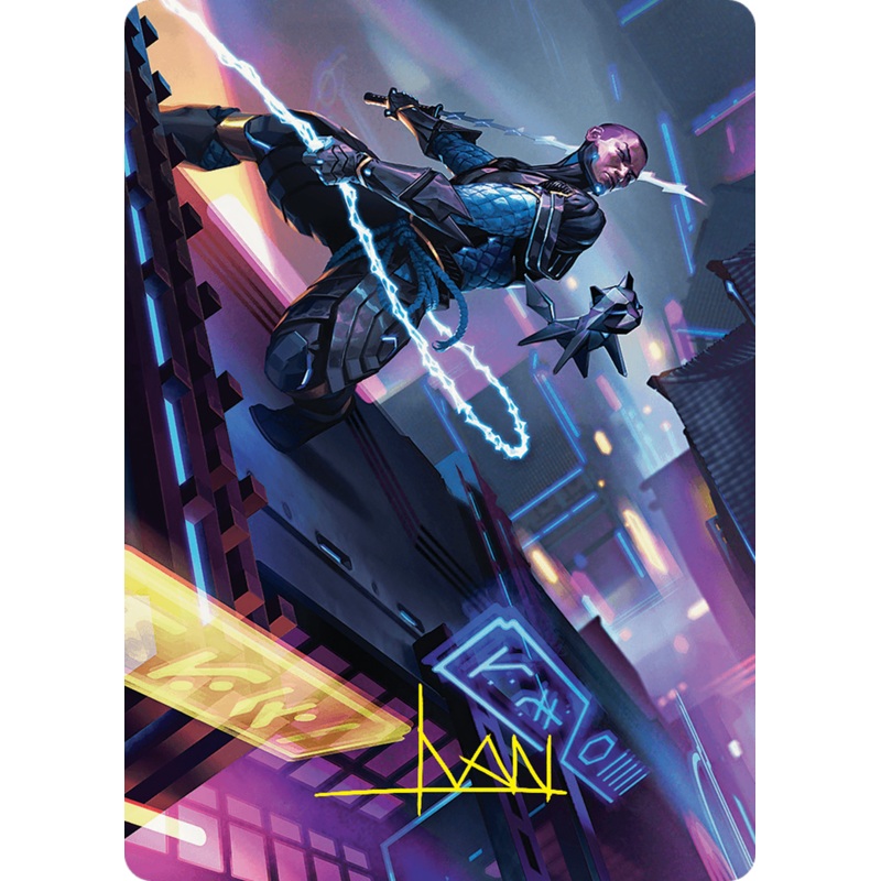 Kiora, the Rising Tide Art Card (30/54) (Gold-Stamped Signature) [Foundations Art Series]