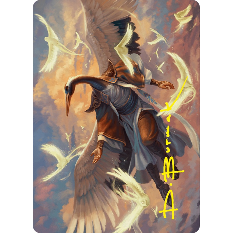 Kykar, Zephyr Awakener Art Card (16/54) (Gold-Stamped Signature) [Foundations Art Series]