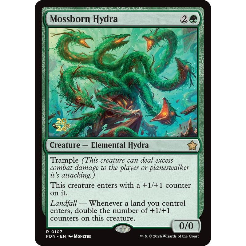 Mossborn Hydra [Foundations Prerelease Promos]