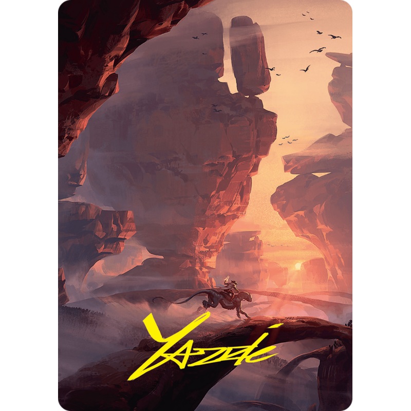 Mountain Art Card (24/54) (Gold-Stamped Signature) [Foundations Art Series]
