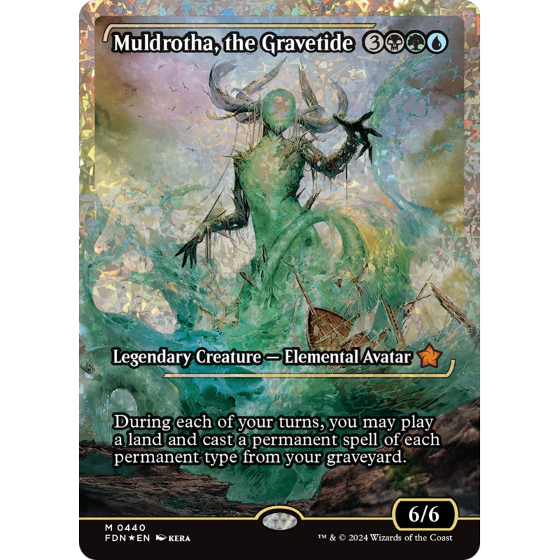 Muldrotha, the Gravetide (Showcase) (Fracture Foil) [Foundations]