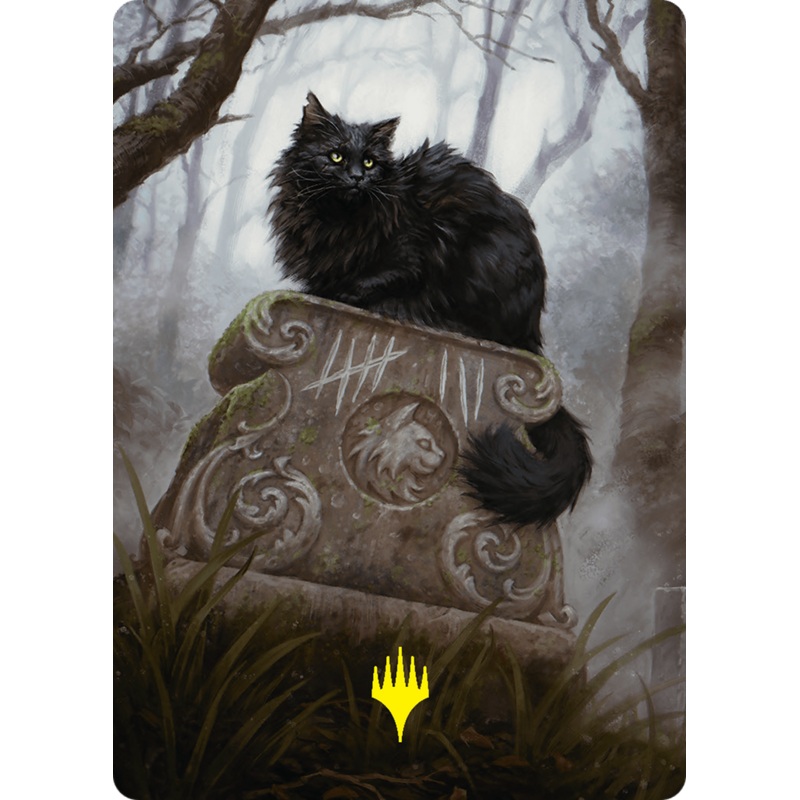 Nine-Lives Familiar 2 Art Card (36/54) (Gold-Stamped Planeswalker Symbol) [Foundations Art Series]