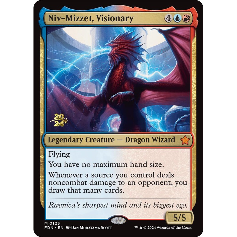 Niv-Mizzet, Visionary [Foundations Prerelease Promos]