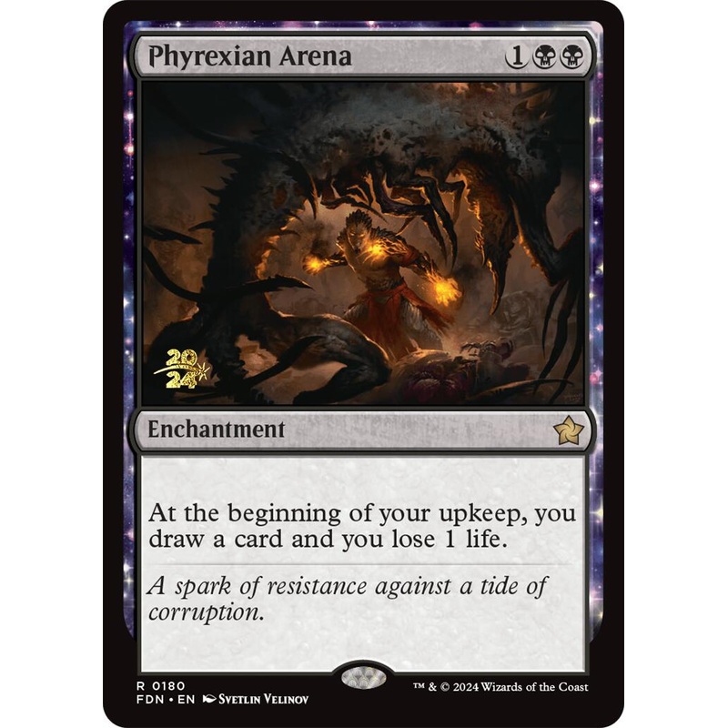 Phyrexian Arena [Foundations Prerelease Promos]