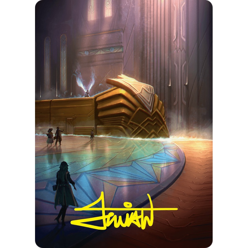 Plains Art Card (21/54) (Gold-Stamped Signature) [Foundations Art Series]