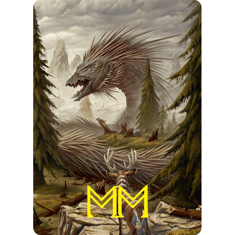 Quilled Greatwurm Art Card (44/54) (Gold-Stamped Signature) [Foundations Art Series]