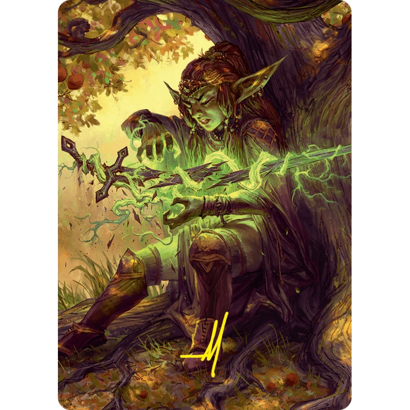 Reclamation Sage Art Card (45/54) (Gold-Stamped Signature) [Foundations Art Series]