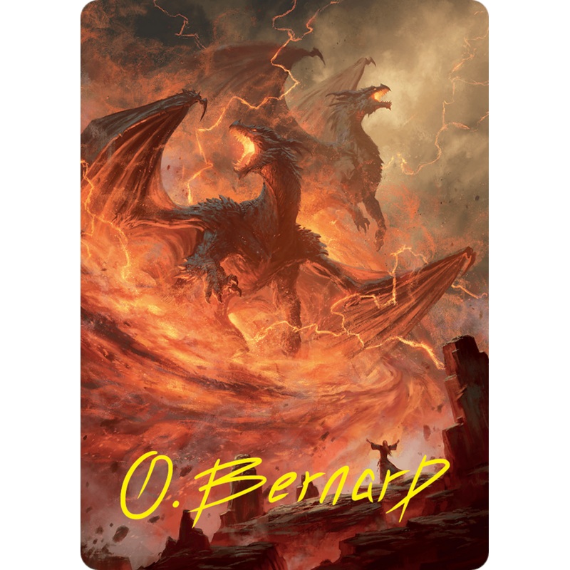 Rite of the Dragoncaller Art Card (38/54) (Gold-Stamped Signature) [Foundations Art Series]