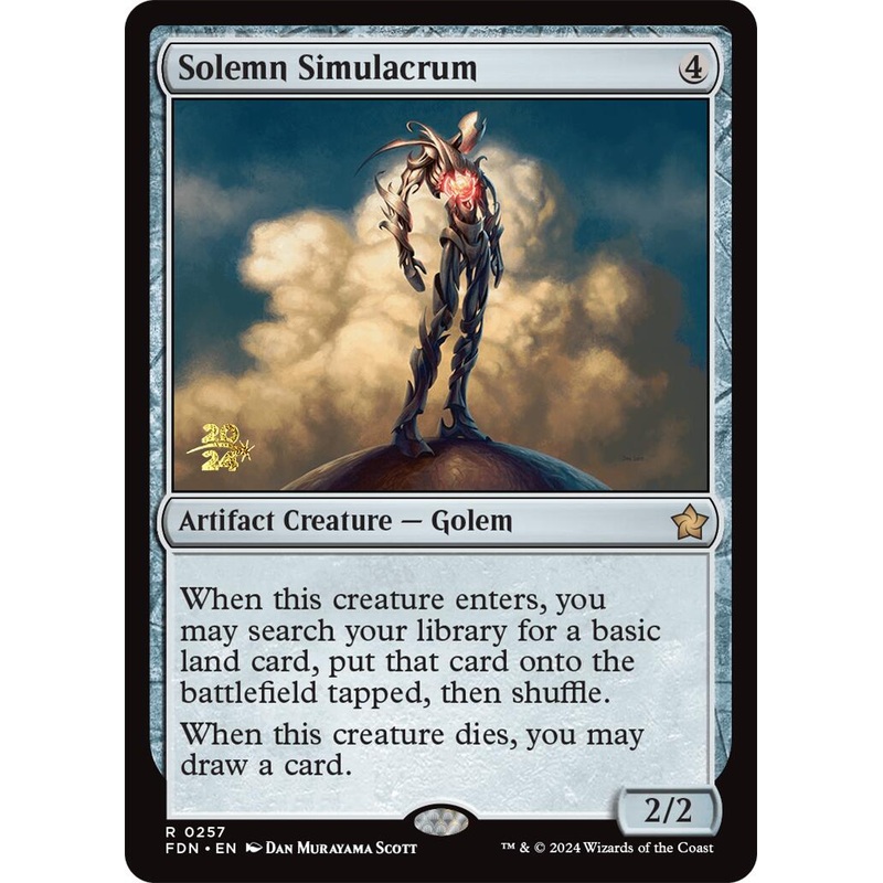 Solemn Simulacrum [Foundations Prerelease Promos]
