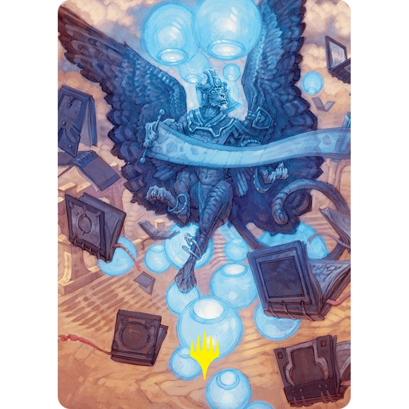 Sphinx of Forgotten Lore Art Card (33/54) (Gold-Stamped Signature) [Foundations Art Series]